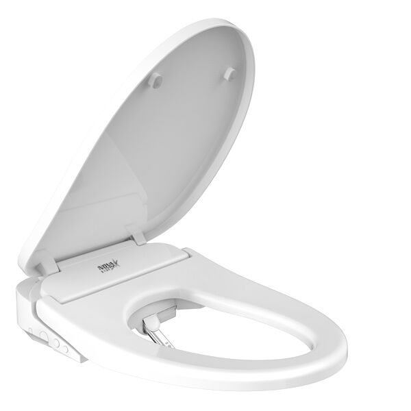 Eco Nova Bidet Seat with Lid Partially Open
