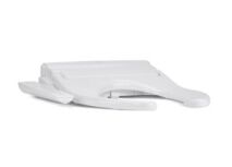 Angled profile view of the Swash Thinline T22 commercial bidet seat